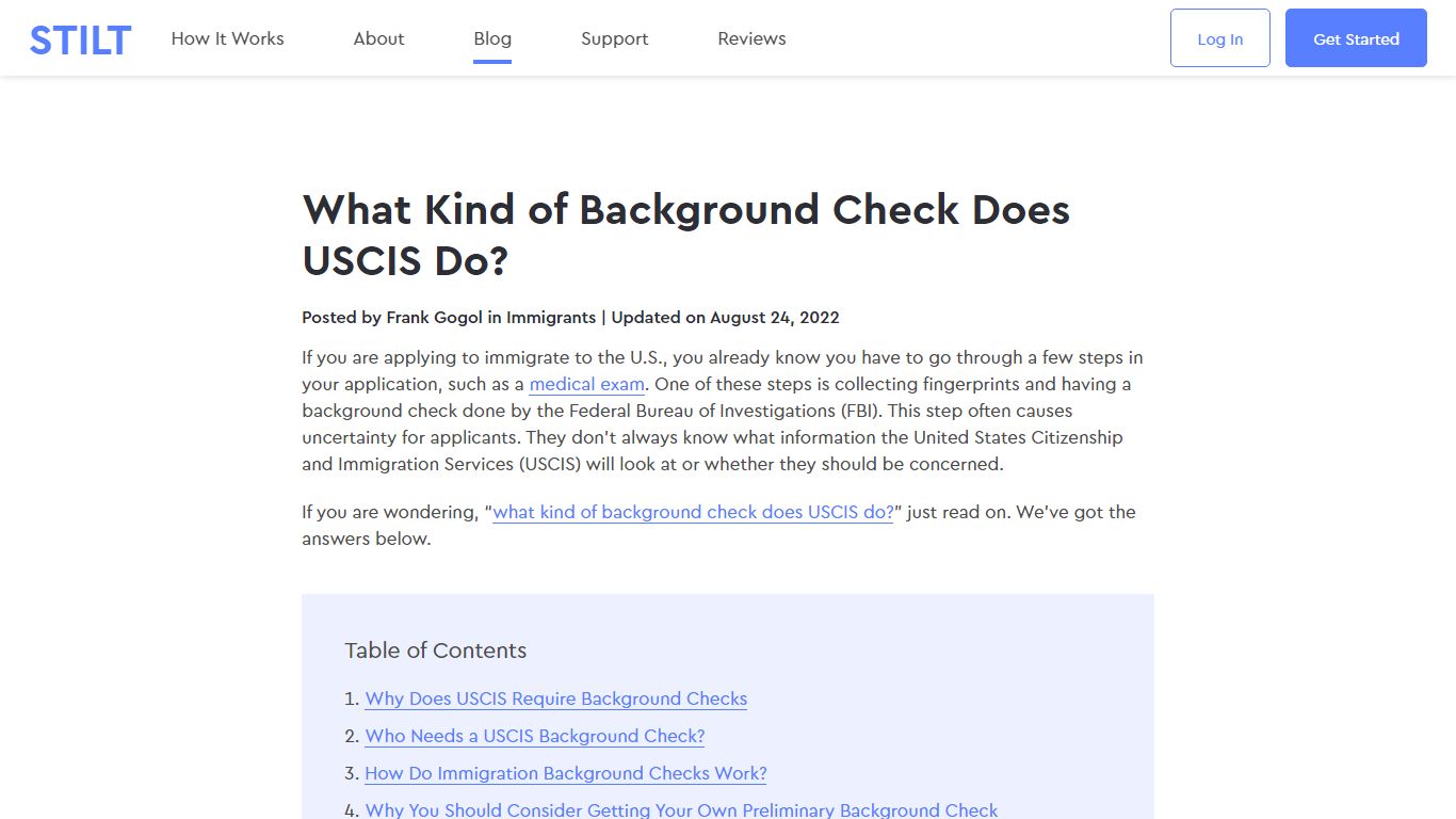 USCIS background checks explained [2022] - Stilt Blog